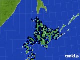 2023年01月22日の北海道地方のアメダス(気温)