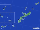 2023年01月22日の沖縄県のアメダス(風向・風速)