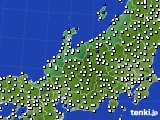 2023年01月23日の北陸地方のアメダス(風向・風速)