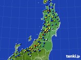 東北地方のアメダス実況(積雪深)(2023年01月24日)