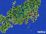 関東・甲信地方のアメダス実況(日照時間)(2023年01月24日)