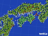 2023年01月24日の四国地方のアメダス(日照時間)