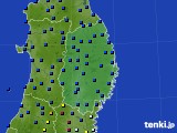 2023年01月24日の岩手県のアメダス(日照時間)