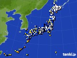アメダス実況(風向・風速)(2023年01月24日)