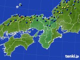 2023年01月25日の近畿地方のアメダス(積雪深)
