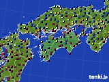 2023年01月25日の四国地方のアメダス(日照時間)