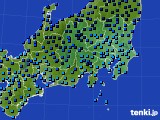 関東・甲信地方のアメダス実況(気温)(2023年01月25日)