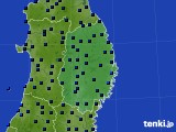 2023年01月25日の岩手県のアメダス(気温)