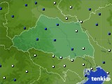 2023年01月25日の埼玉県のアメダス(風向・風速)