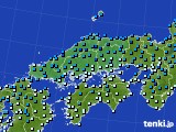 2023年01月26日の中国地方のアメダス(気温)