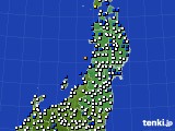 東北地方のアメダス実況(風向・風速)(2023年01月26日)