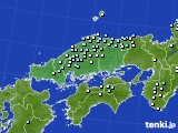 中国地方のアメダス実況(降水量)(2023年01月27日)