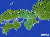 2023年01月28日の近畿地方のアメダス(積雪深)
