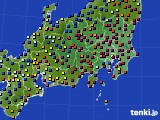 関東・甲信地方のアメダス実況(日照時間)(2023年01月28日)