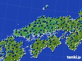 2023年01月28日の中国地方のアメダス(気温)