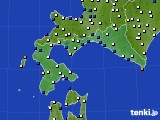 道南のアメダス実況(風向・風速)(2023年01月28日)
