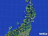 2023年01月29日の東北地方のアメダス(気温)