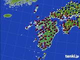 九州地方のアメダス実況(日照時間)(2023年01月30日)