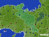 2023年01月30日の京都府のアメダス(日照時間)