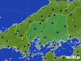 広島県のアメダス実況(日照時間)(2023年01月30日)