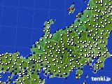 2023年01月30日の北陸地方のアメダス(風向・風速)