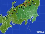 関東・甲信地方のアメダス実況(積雪深)(2023年01月31日)