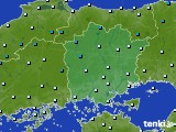 岡山県のアメダス実況(気温)(2023年01月31日)