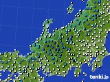 北陸地方のアメダス実況(気温)(2023年02月01日)