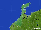 2023年02月01日の石川県のアメダス(風向・風速)