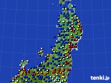 東北地方のアメダス実況(日照時間)(2023年02月02日)
