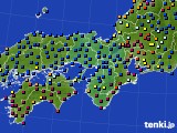 2023年02月02日の近畿地方のアメダス(日照時間)