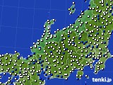 2023年02月02日の北陸地方のアメダス(風向・風速)