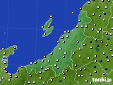 2023年02月03日の新潟県のアメダス(風向・風速)