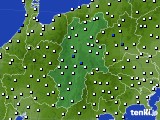 2023年02月03日の長野県のアメダス(風向・風速)