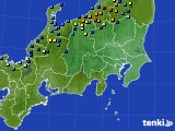 関東・甲信地方のアメダス実況(積雪深)(2023年02月04日)