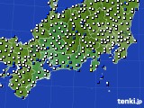 東海地方のアメダス実況(風向・風速)(2023年02月04日)