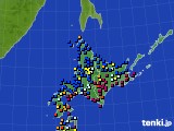 2023年02月06日の北海道地方のアメダス(日照時間)