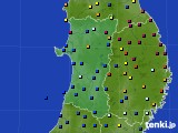 2023年02月06日の秋田県のアメダス(日照時間)
