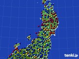 東北地方のアメダス実況(日照時間)(2023年02月07日)