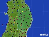 岩手県のアメダス実況(日照時間)(2023年02月07日)