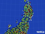 東北地方のアメダス実況(日照時間)(2023年02月08日)