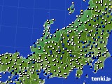 北陸地方のアメダス実況(風向・風速)(2023年02月09日)
