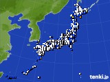 2023年02月09日のアメダス(風向・風速)