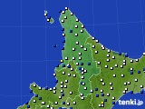 道北のアメダス実況(風向・風速)(2023年02月09日)