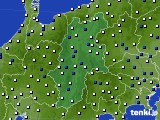 長野県のアメダス実況(風向・風速)(2023年02月09日)