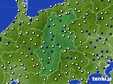 2023年02月09日の長野県のアメダス(風向・風速)