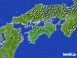 四国地方のアメダス実況(降水量)(2023年02月10日)