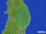 岩手県のアメダス実況(風向・風速)(2023年02月10日)