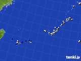 沖縄地方のアメダス実況(風向・風速)(2023年02月11日)