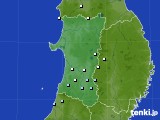 秋田県のアメダス実況(降水量)(2023年02月12日)